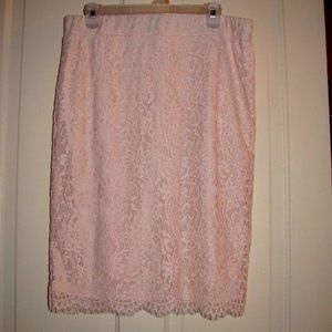 NWOT Peach Lace XL Skirt